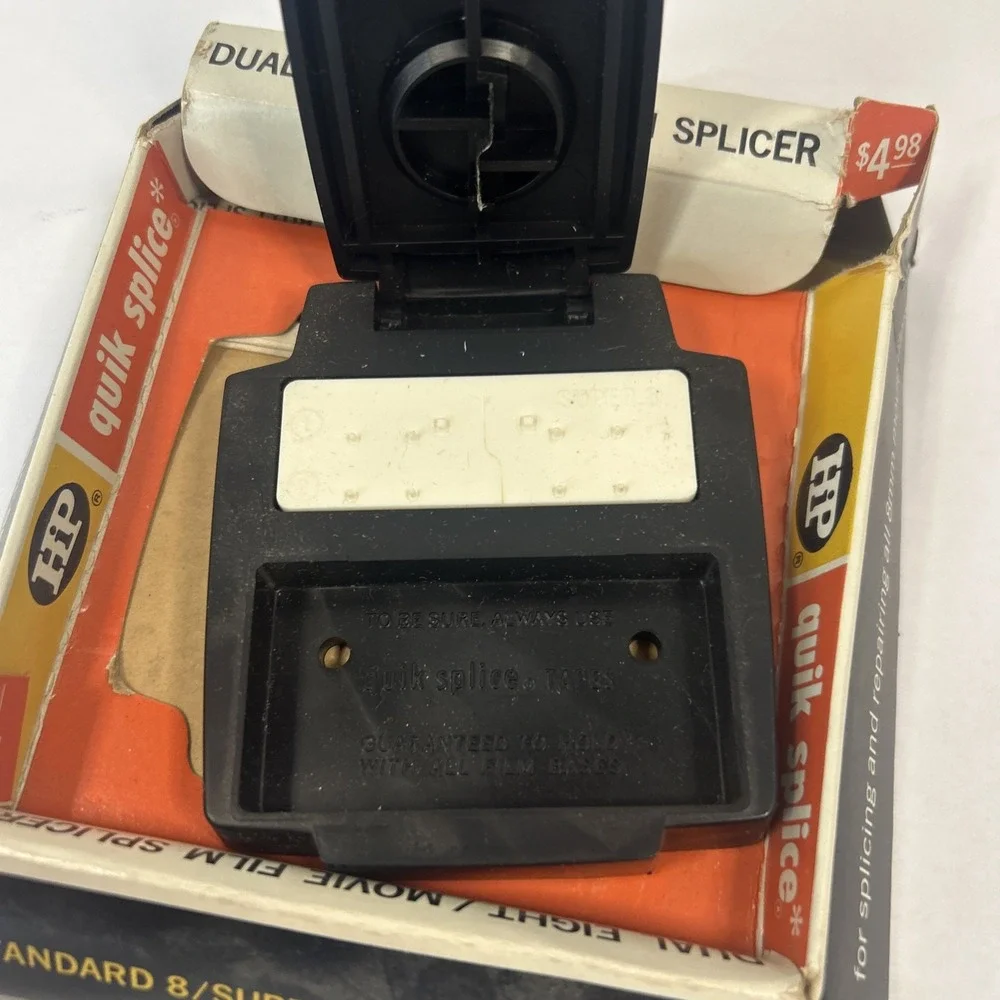 Vintage HP Quik Splicer Dual Eight / Movie Film Interlock‎ Butt Splicer Read
